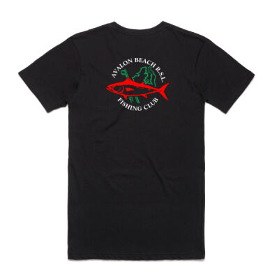 Men's black tee - printed front & back Thumbnail